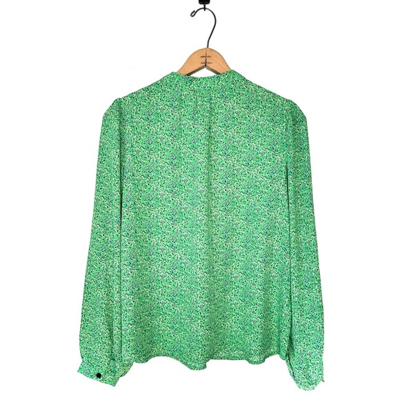 Carolina Belle | Green Polyester Blouse Size Small - Picture 4 of 9